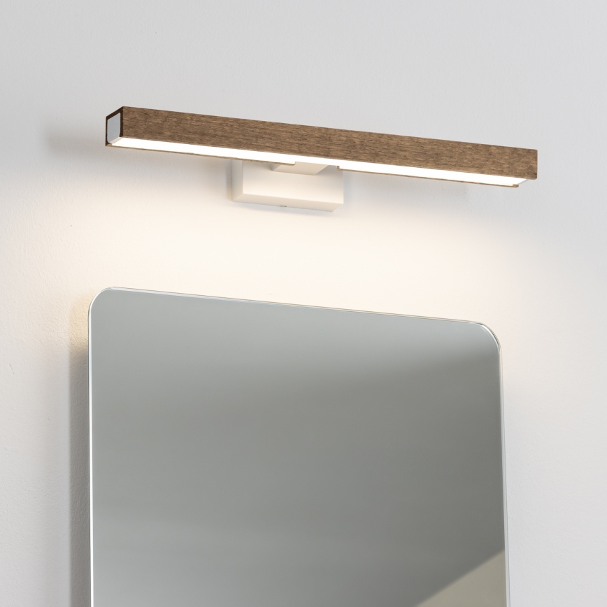 Brilagi - Iluminación LED para espejos de baño WOODY MIRROR LED/8W/230V 40 cm IP44 roble nogal/blanco