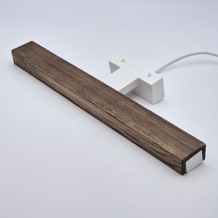 Brilagi - Iluminación LED para espejos de baño WOODY MIRROR LED/8W/230V 40 cm IP44 roble nogal/blanco