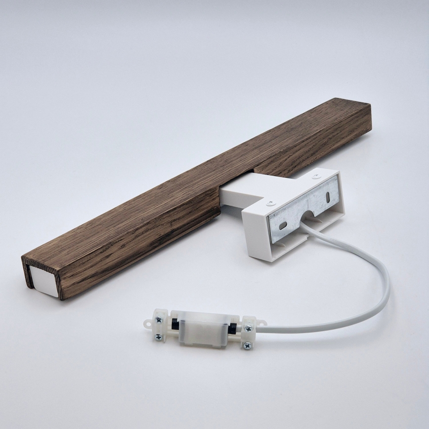 Brilagi - Iluminación LED para espejos de baño WOODY MIRROR LED/8W/230V 40 cm IP44 roble nogal/blanco