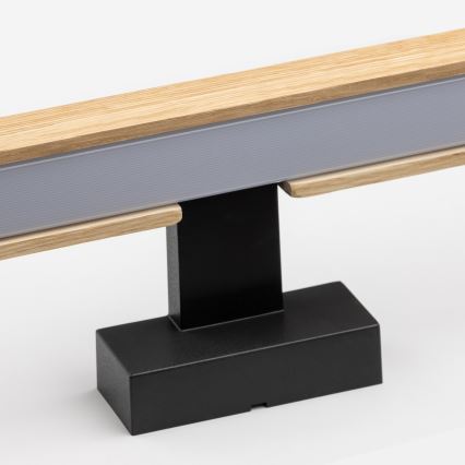 Brilagi - Iluminación LED para espejos de baño WOODY MIRROR LED/8W/230V 40 cm IP44 roble/negro