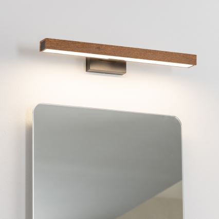 Brilagi - Iluminación LED para espejos de baño WOODY MIRROR LED/8W/230V 40 cm IP44 roble cereza/negro