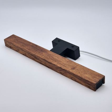 Brilagi - Iluminación LED para espejos de baño WOODY MIRROR LED/8W/230V 40 cm IP44 roble cereza/negro