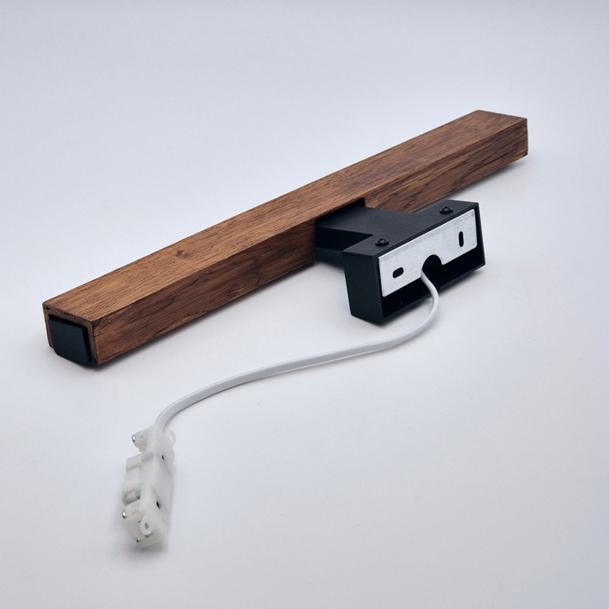 Brilagi - Iluminación LED para espejos de baño WOODY MIRROR LED/8W/230V 40 cm IP44 roble cereza/negro