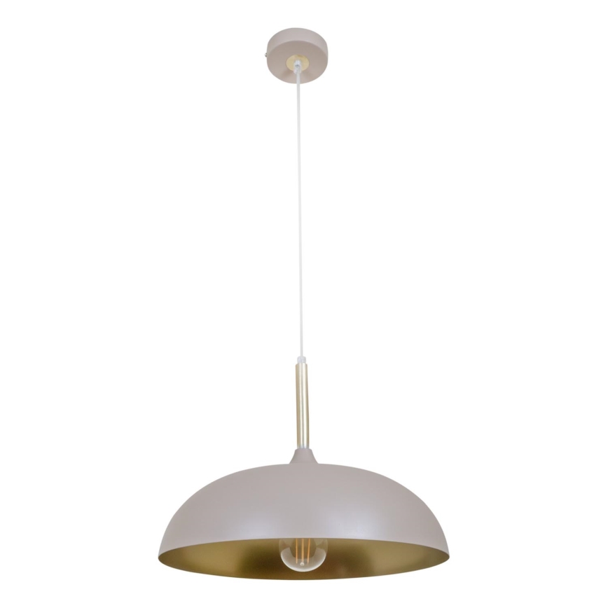Brilagi - Lámpara colgante ABRAHAM 1xE27/60W/230V diá. 35 cm beige