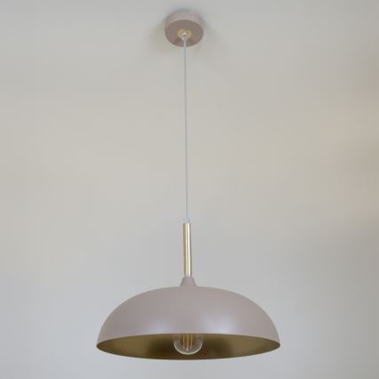 Brilagi - Lámpara colgante ABRAHAM 1xE27/60W/230V diá. 35 cm beige
