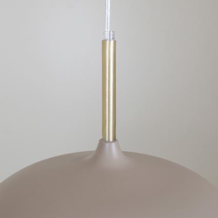 Brilagi - Lámpara colgante ABRAHAM 1xE27/60W/230V diá. 35 cm beige