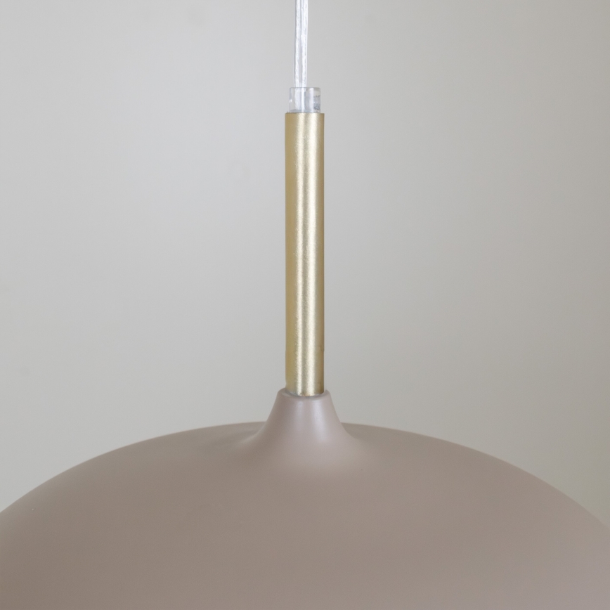 Brilagi - Lámpara colgante ABRAHAM 1xE27/60W/230V diá. 35 cm beige