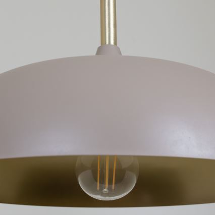 Brilagi - Lámpara colgante ABRAHAM 1xE27/60W/230V diá. 35 cm beige