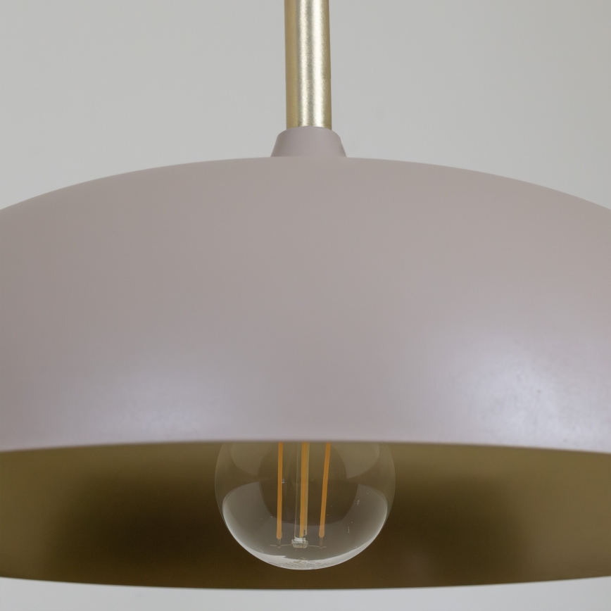 Brilagi - Lámpara colgante ABRAHAM 1xE27/60W/230V diá. 35 cm beige