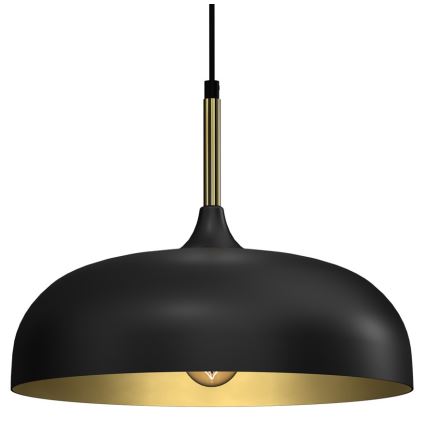 Brilagi - Lámpara colgante ABRAHAM 1xE27/60W/230V diá. 35 cm negro