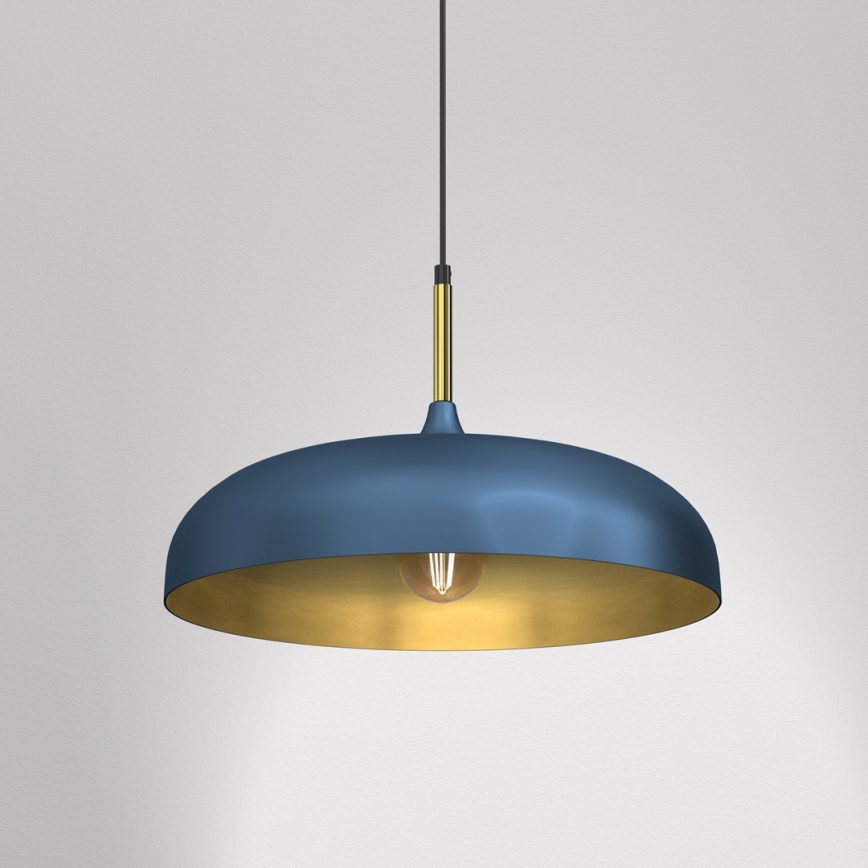 Brilagi - Lámpara colgante ABRAHAM 1xE27/60W/230V diá. 45 cm azul