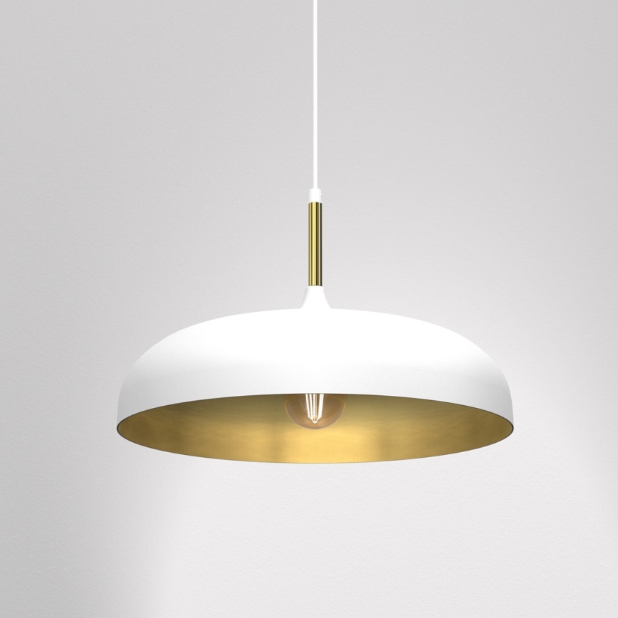 Brilagi - Lámpara colgante ABRAHAM 1xE27/60W/230V diá. 45 cm blanco