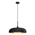Brilagi - Lámpara colgante ABRAHAM 1xE27/60W/230V diá. 45 cm negro