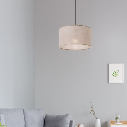 Brilagi - Lámpara colgante ANTHONY 1xE27/60W/230V roble/beige