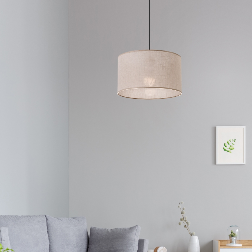 Brilagi - Lámpara colgante ANTHONY 1xE27/60W/230V roble/beige
