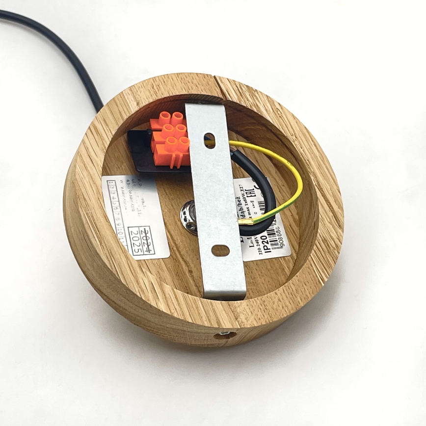 Brilagi - Lámpara colgante ANTHONY 1xE27/60W/230V roble/beige