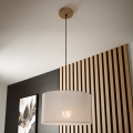 Brilagi - Lámpara colgante ANTHONY 1xE27/60W/230V roble/blanco