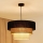 Brilagi - Lámpara colgante ASPEN LUNETA 1xE27/15W/230V diá. 45 cm negro/beige/color crema