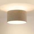 Brilagi - Lámpara colgante BOUCLE ROLLER 1xE27/15W/230V diá. 45 cm gris