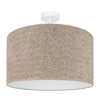 Brilagi - Lámpara colgante BOUCLE ROLLER 1xE27/15W/230V diá. 45 cm marrón