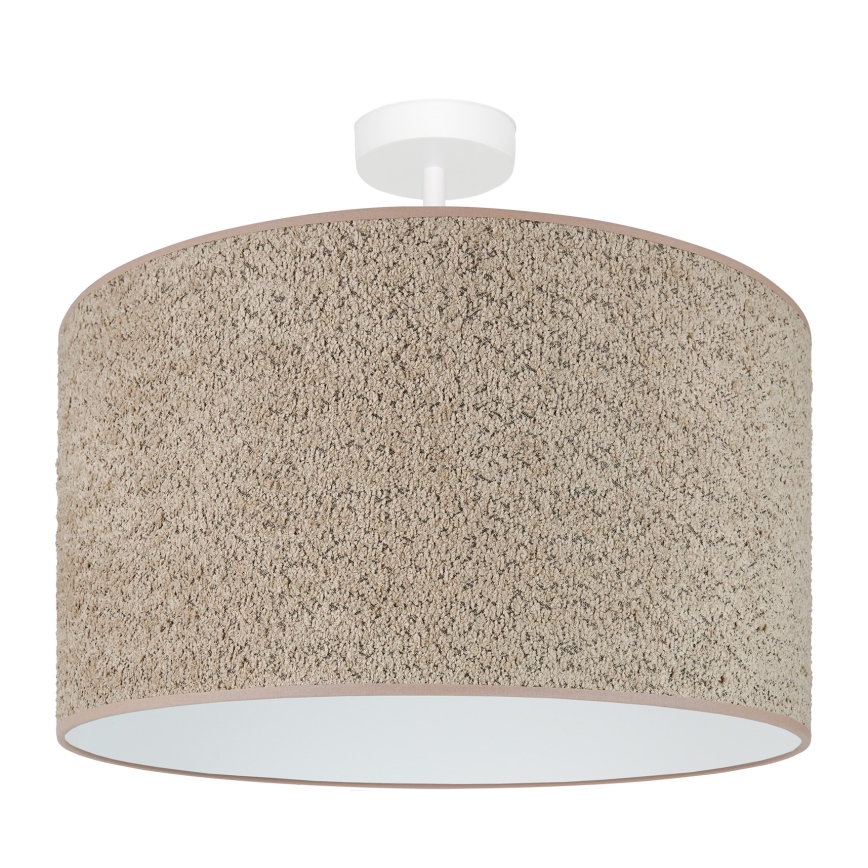 Brilagi - Lámpara colgante BOUCLE ROLLER 1xE27/15W/230V diá. 45 cm marrón