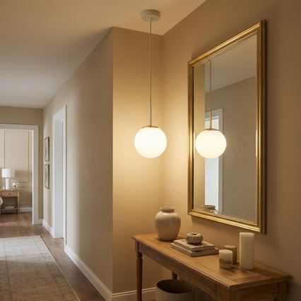 Brilagi - Lámpara colgante con cable 1xE27/60W/230V beige/dorado