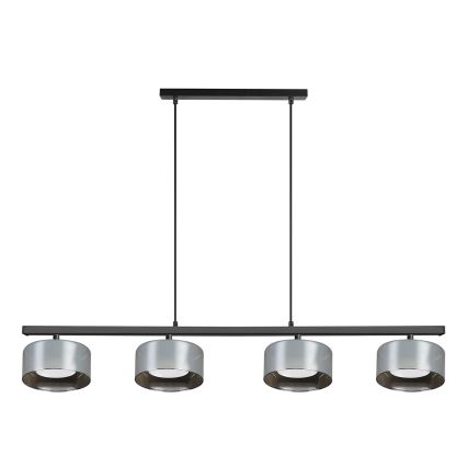 Brilagi - Lámpara colgante con cable AURA LUX 4xGX53/30W/230V negro/ahumado