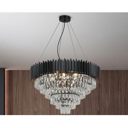 Brilagi - Lámpara colgante con cable CARLOS 11xE14/40W/230V diámetro 80 cm