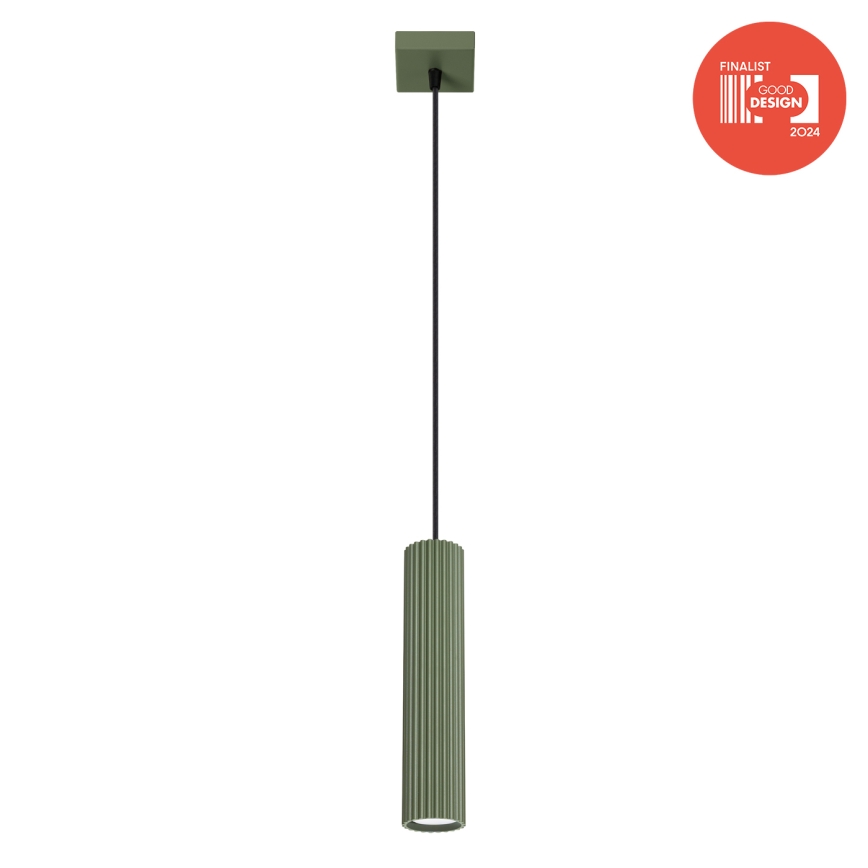 Brilagi - Lámpara colgante con cable CRESTO 1xGU10/10W/230V verde