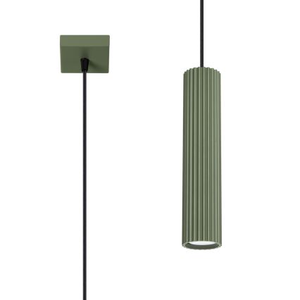 Brilagi - Lámpara colgante con cable CRESTO 1xGU10/10W/230V verde