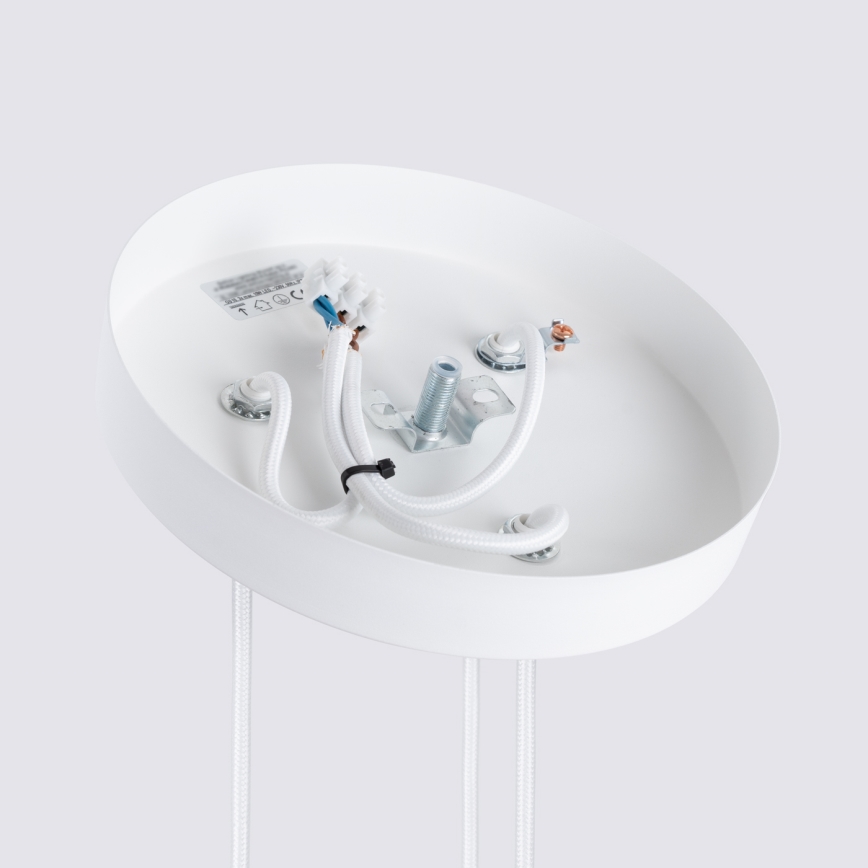 Brilagi - Lámpara colgante con cable CRESTO 3xGU10/10W/230V blanca