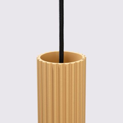 Brilagi - Lámpara colgante con cable CRESTO 3xGU10/10W/230V dorada