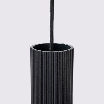 Brilagi - Lámpara colgante con cable CRESTO 3xGU10/10W/230V negra