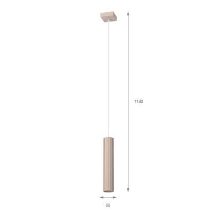 Brilagi - Lámpara colgante con cable CRISPINA 1xGU10/10W/230V beige