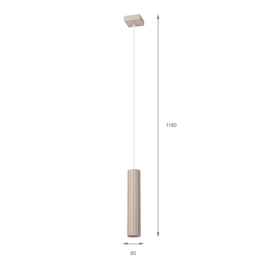 Brilagi - Lámpara colgante con cable CRISPINA 1xGU10/10W/230V beige