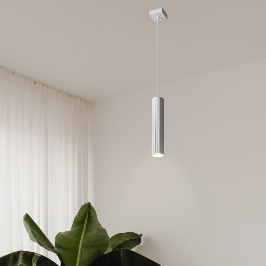 Brilagi - Lámpara colgante con cable CRISPINA 1xGU10/10W/230V blanca