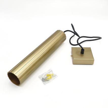 Brilagi - Lámpara colgante con cable CRISPINA 1xGU10/10W/230V dorada