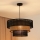 Brilagi - Lámpara colgante con cable DAKOTA LUNETA 1xE27/15W/230V diámetro 45 cm negro/rattán