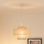Brilagi - Lámpara colgante con cable DALLAS 1xE27/15W/230V Ø 30 cm marrón/crema/blanco