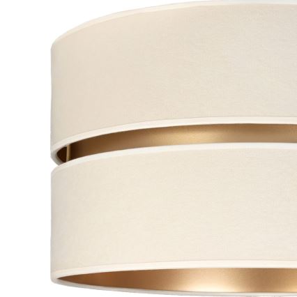 Brilagi - Lámpara colgante con cable DUO-DUO 1xE27/60W/230V Ø 40 cm crema/dorado