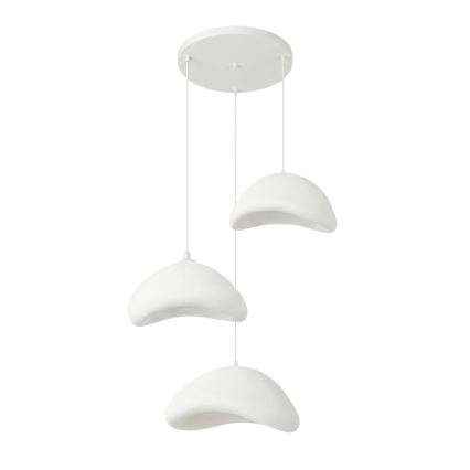 Brilagi - Lámpara colgante con cable LUNA 3xE27/40W/230V, Ø 82 cm, blanca