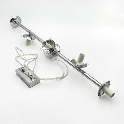 Brilagi - Lámpara colgante con cable MALONY 6xE14/20W/230V cromo brillante