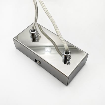 Brilagi - Lámpara colgante con cable MALONY 6xE14/20W/230V cromo brillante