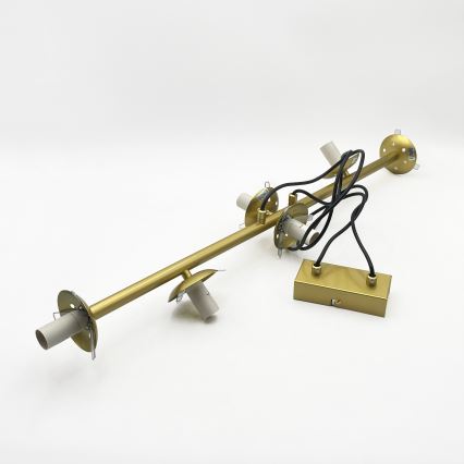 Brilagi - Lámpara colgante con cable MALONY 6xE14/20W/230V dorada