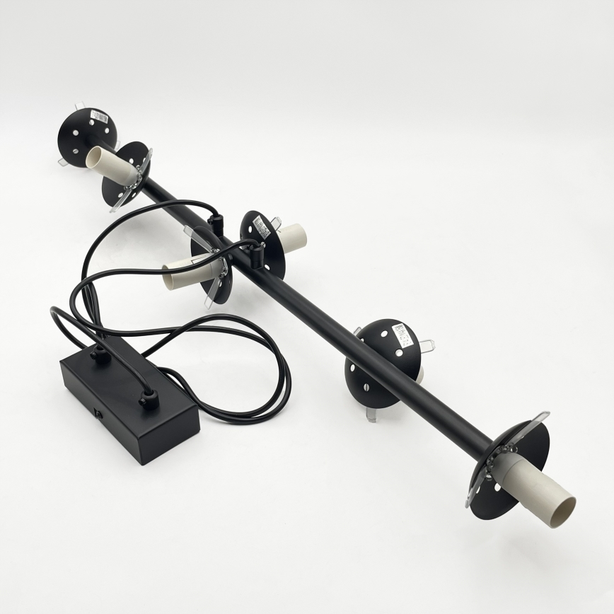 Brilagi - Lámpara colgante con cable MALONY 6xE14/20W/230V negra