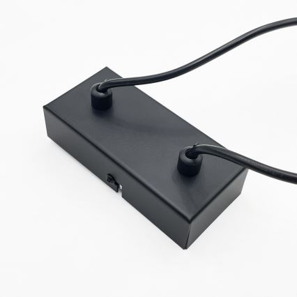 Brilagi - Lámpara colgante con cable MALONY 6xE14/20W/230V negra