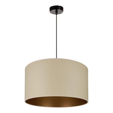 Brilagi - Lámpara colgante con cable OREGON ROLLER VEGE 1xE27/15W/230V diámetro 45 cm beige