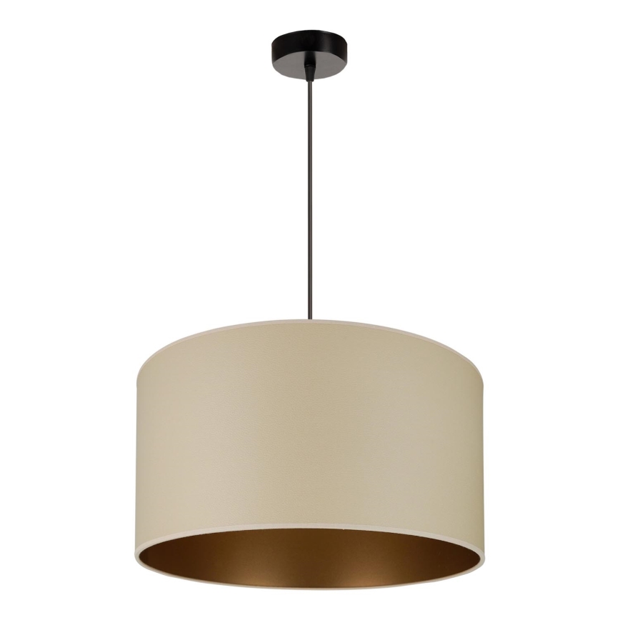 Brilagi - Lámpara colgante con cable OREGON ROLLER VEGE 1xE27/15W/230V diámetro 45 cm beige