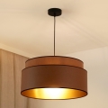 Brilagi - Lámpara colgante con cable OREGON VEGE 1xE27/15W/230V diámetro 45 cm marrón