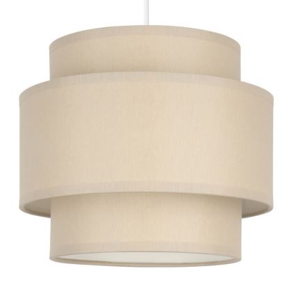 Brilagi - Lámpara colgante con cable RESNA 1xE27/60W/230V, diámetro 20 cm, beige